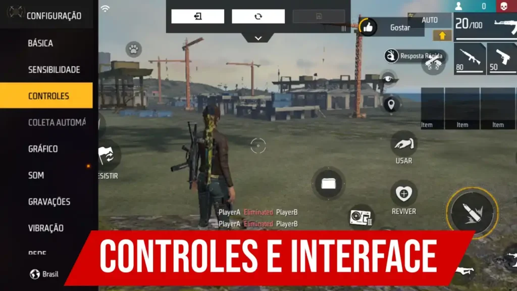 Garena Free Fire Mod Menu: Gráficos e cenários bem trabalhados